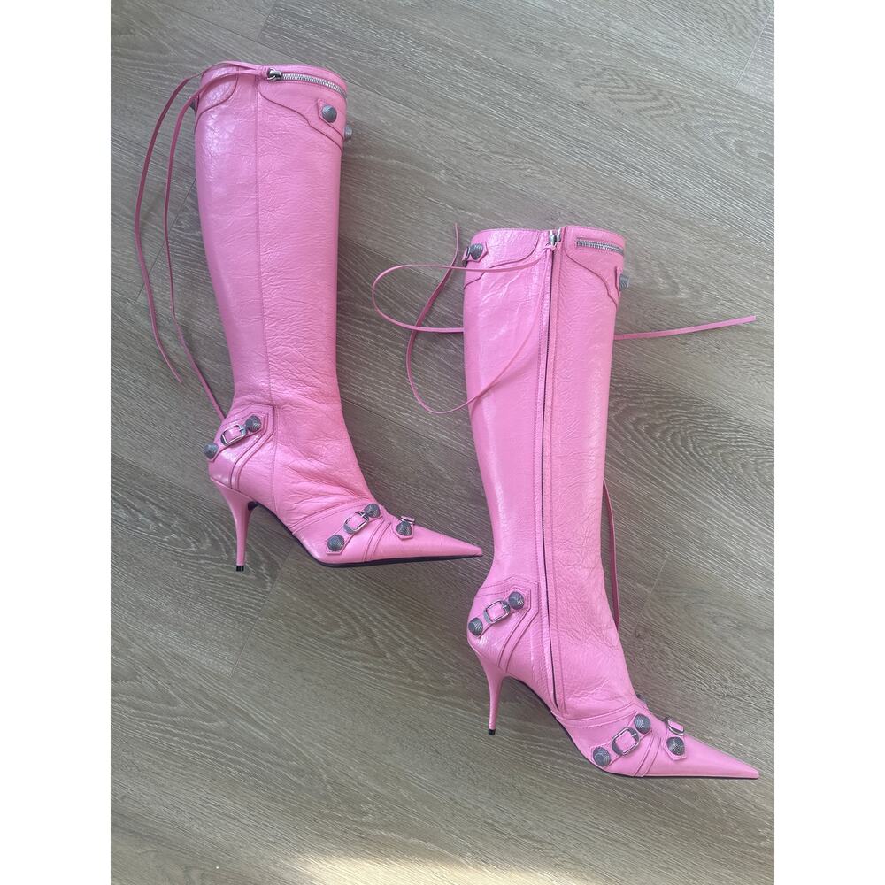 BALENCIAGA CAGOLE BOOTS IN PEACH SIZE IT41 - Picture 5 of 8